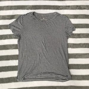 Soft&Sexy grey, black, and white tee from AEO